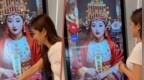 人工智能妈祖首次亮相马来西亚，可解答信徒问题。